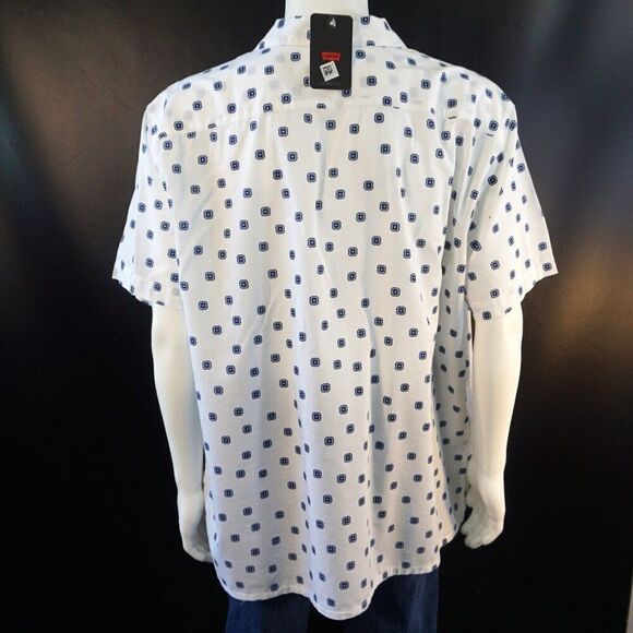 Levi's Mens Shirt Classic Camp Collar Relaxed Fit Size XL Short Sleeve New Gift - Picture 5 of 11
